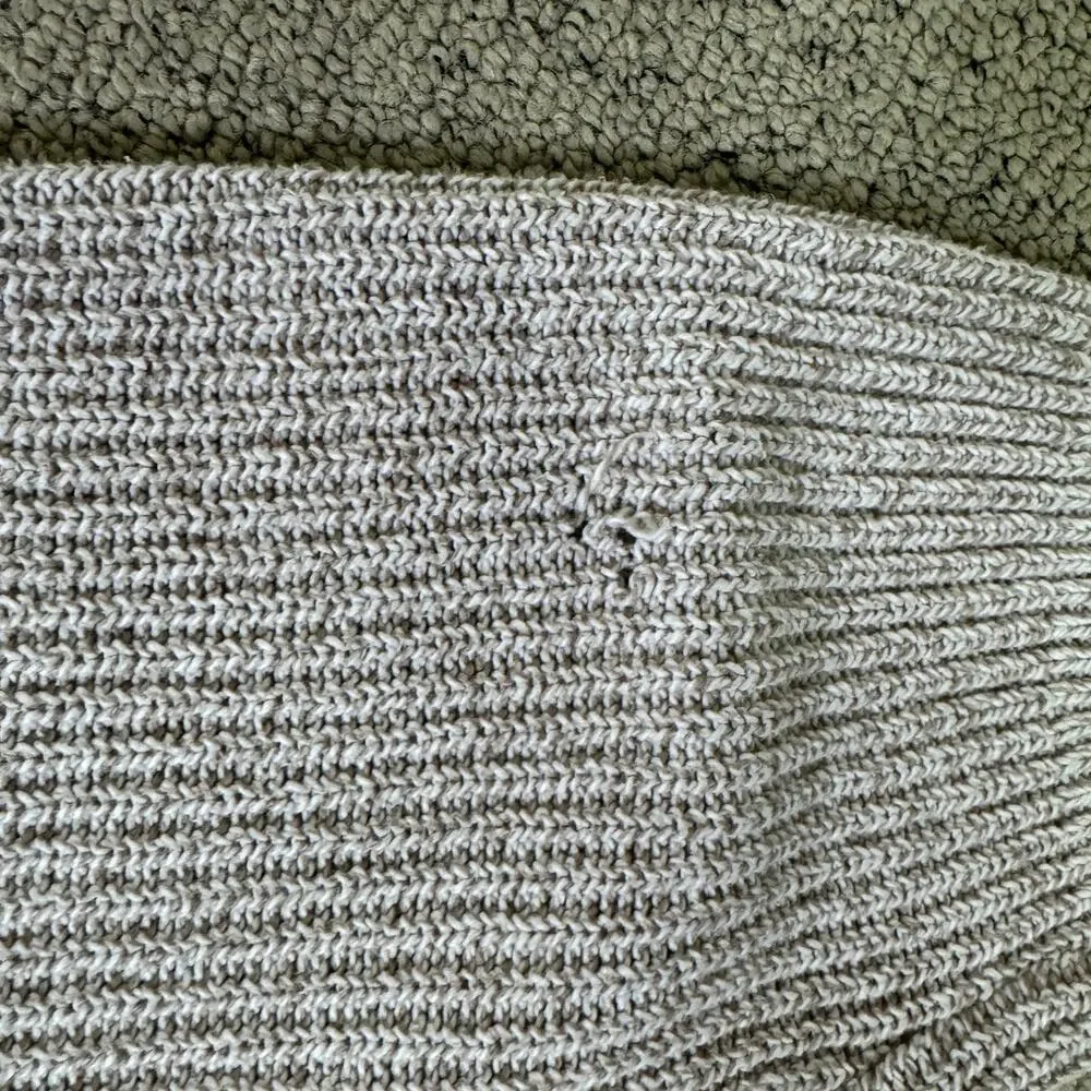 Eddie Bauer Vintage Cotton Pullover Creamy Crewneck Knit Sweater US Mens XL Tall - Picture 6 of 9